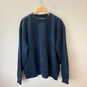 LLBean Mens XL Reg Navy Blue Crew Neck Sweatshirt Quality Guaranteed